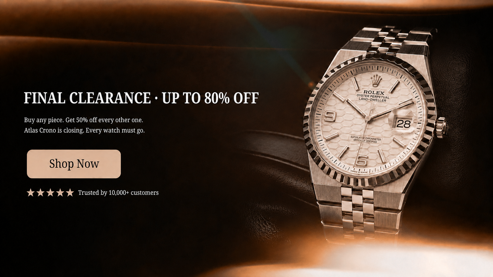 Atlas Chrono final clearance with up to 80% off
